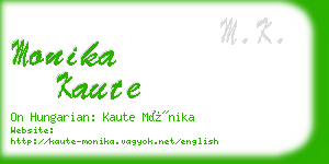 monika kaute business card